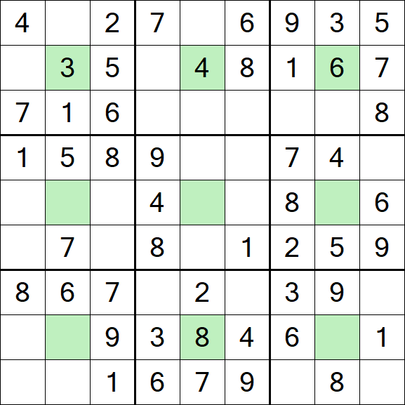 Center Dot Sudoku - Fácil