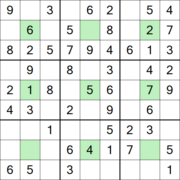 Center Dot Sudoku - Fácil