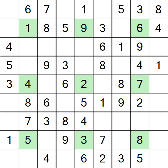 Center Dot Sudoku - Fácil