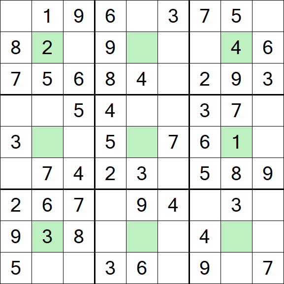 Center Dot Sudoku - Einfach