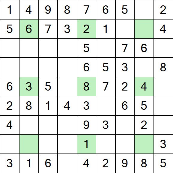 Center Dot Sudoku - Simple