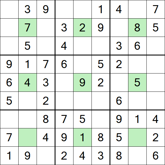 Center Dot Sudoku - Fácil