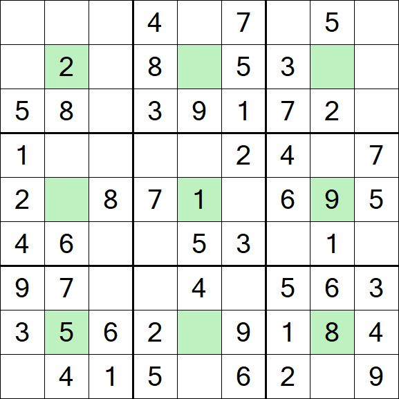 Center Dot Sudoku - Einfach