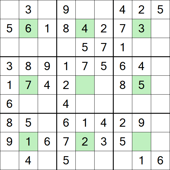 Center Dot Sudoku - Einfach