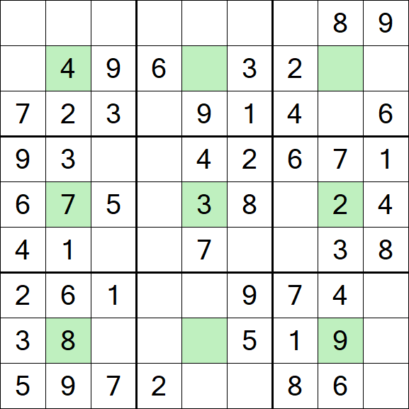 Center Dot Sudoku - Einfach