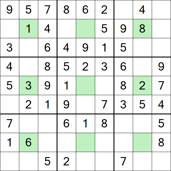 Center Dot Sudoku - Einfach