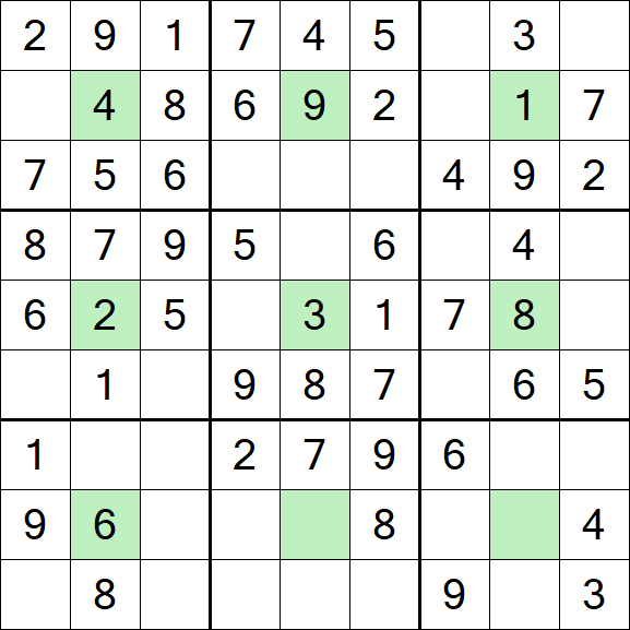 Center Dot Sudoku - Einfach