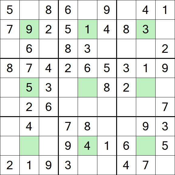 Center Dot Sudoku - Einfach