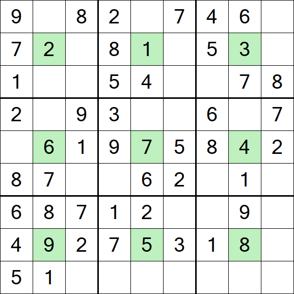 Center Dot Sudoku - Einfach