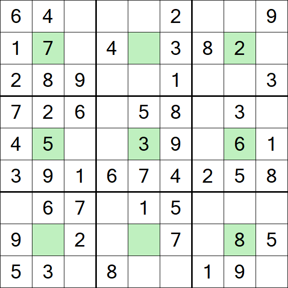 Center Dot Sudoku - Einfach