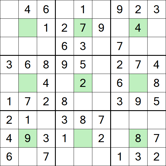 Center Dot Sudoku - Einfach