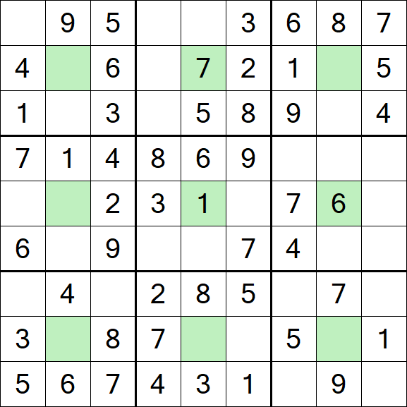 Center Dot Sudoku - Einfach