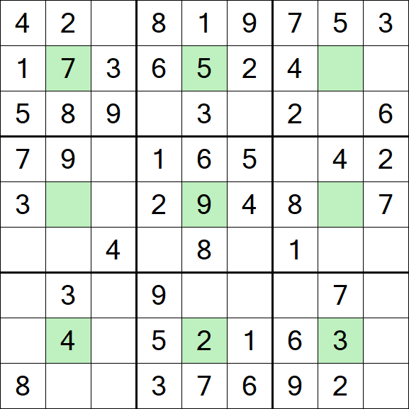 Center Dot Sudoku - Fácil