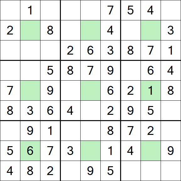 Center Dot Sudoku - Einfach