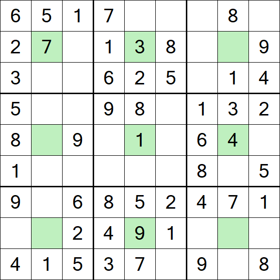 Center Dot Sudoku - Einfach