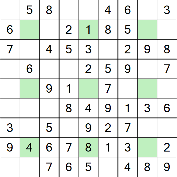 Center Dot Sudoku - Einfach