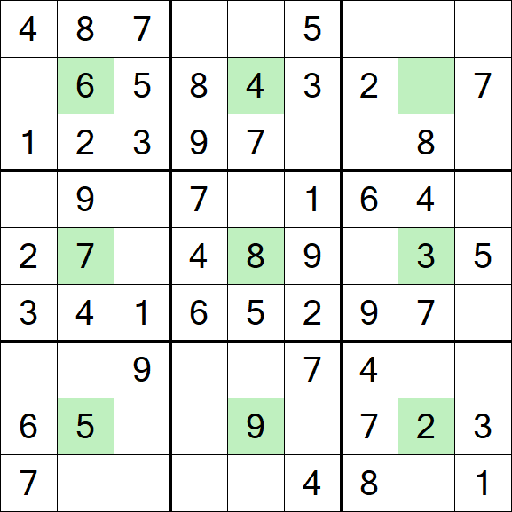 Center Dot Sudoku - Einfach