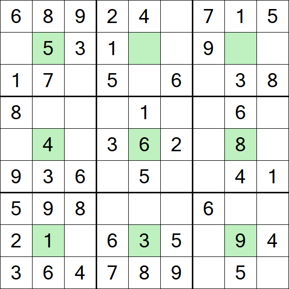 Center Dot Sudoku - Einfach