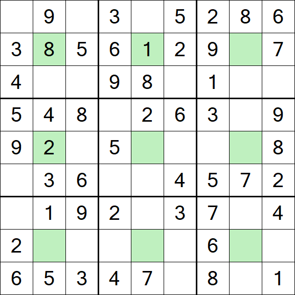 Center Dot Sudoku - Einfach