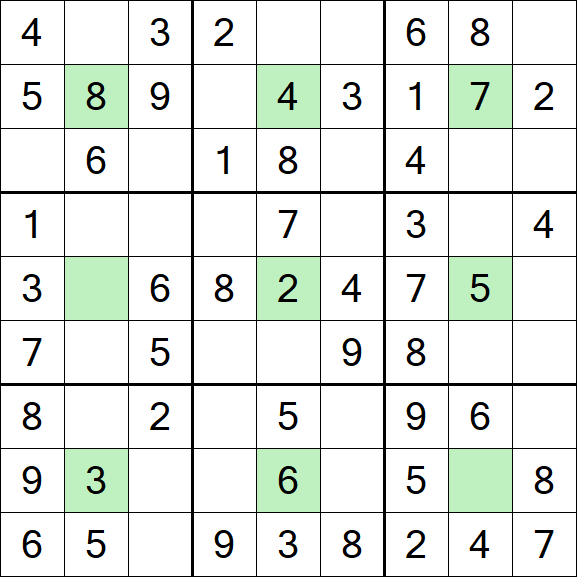 Center Dot Sudoku - Einfach