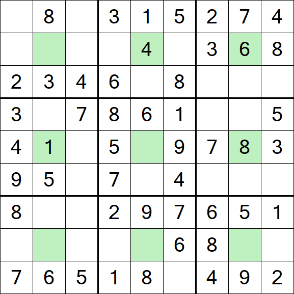 Center Dot Sudoku - Einfach