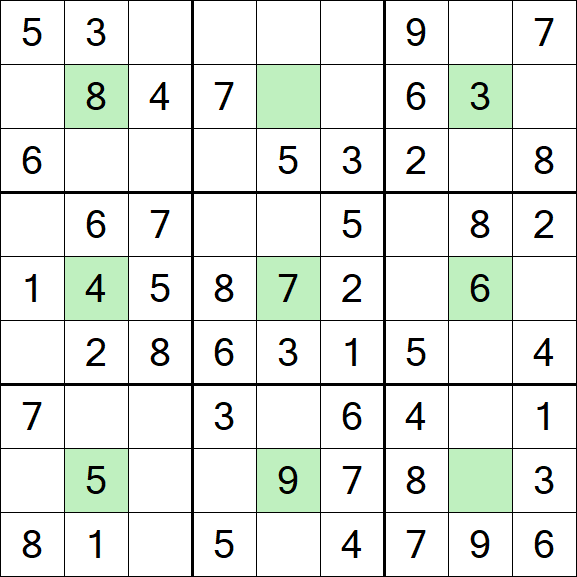 Center Dot Sudoku - Einfach