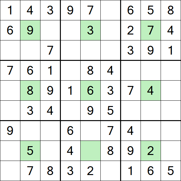 Center Dot Sudoku - Einfach