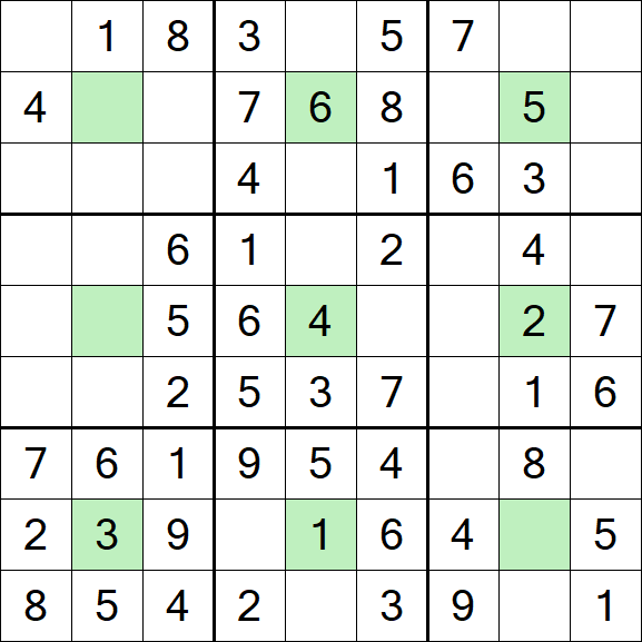 Center Dot Sudoku - Einfach