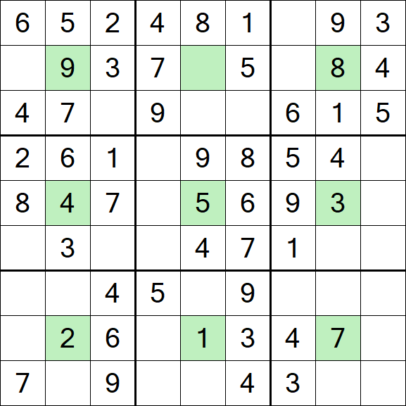 Center Dot Sudoku - Einfach