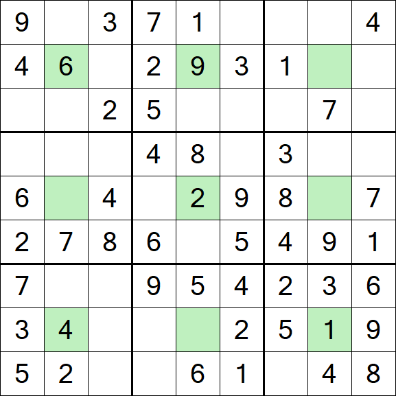 Center Dot Sudoku - Simple