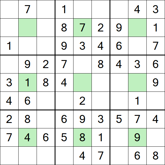 Center Dot Sudoku - Simple