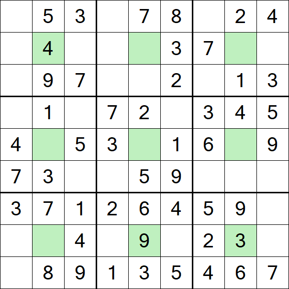 Center Dot Sudoku - Simple