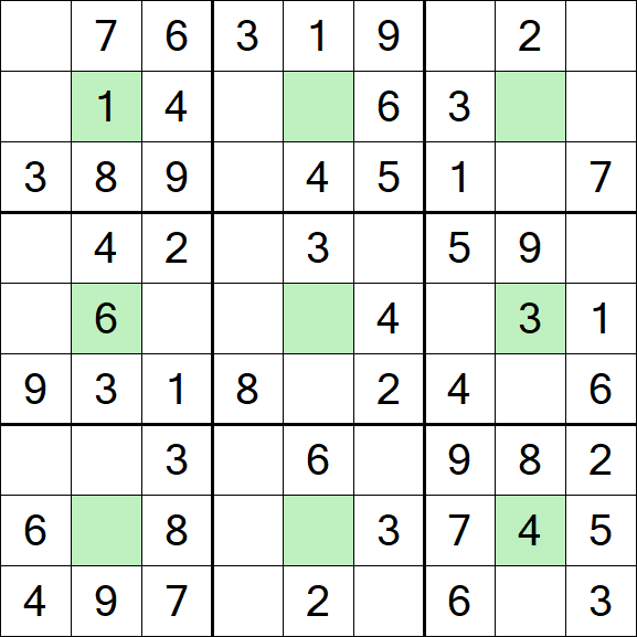 Center Dot Sudoku - Simple