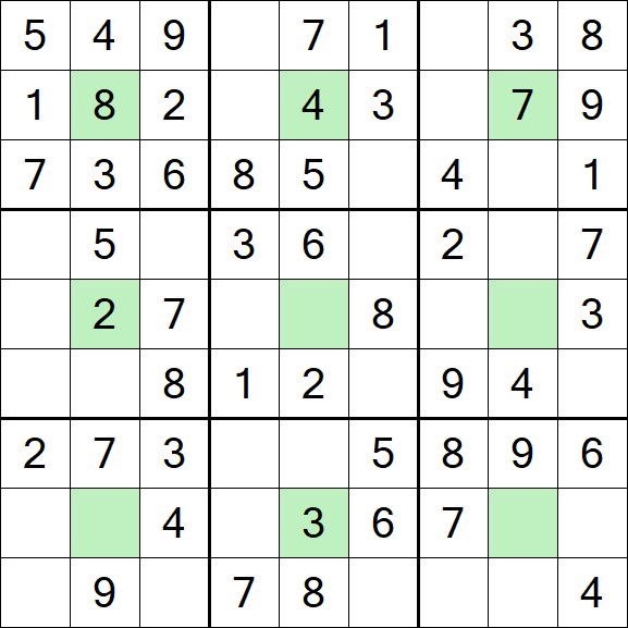 Center Dot Sudoku - Simple
