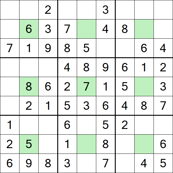 Center Dot Sudoku - Simple