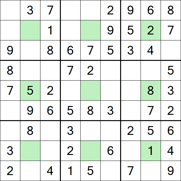 Center Dot Sudoku - Easy