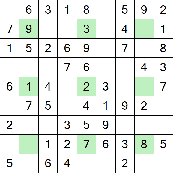 Center Dot Sudoku - Easy