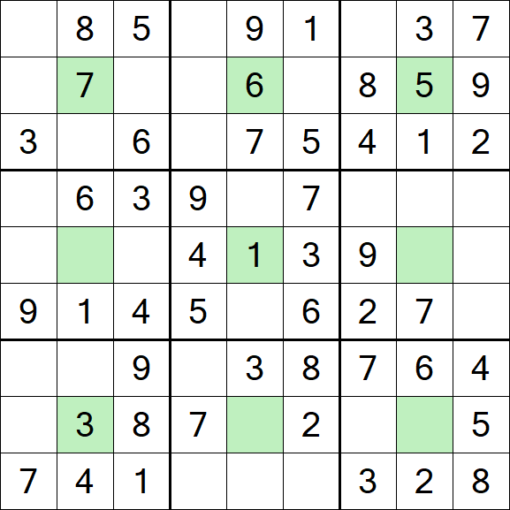 Center Dot Sudoku - Einfach