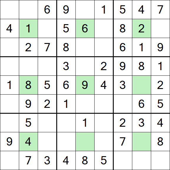 Center Dot Sudoku - Einfach