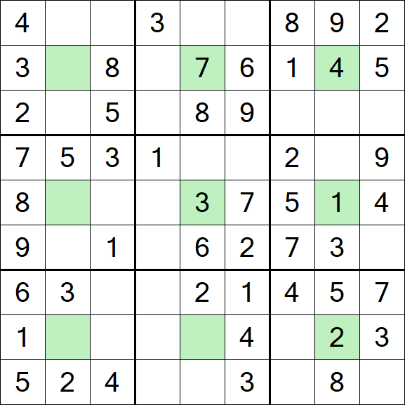 Center Dot Sudoku - Einfach