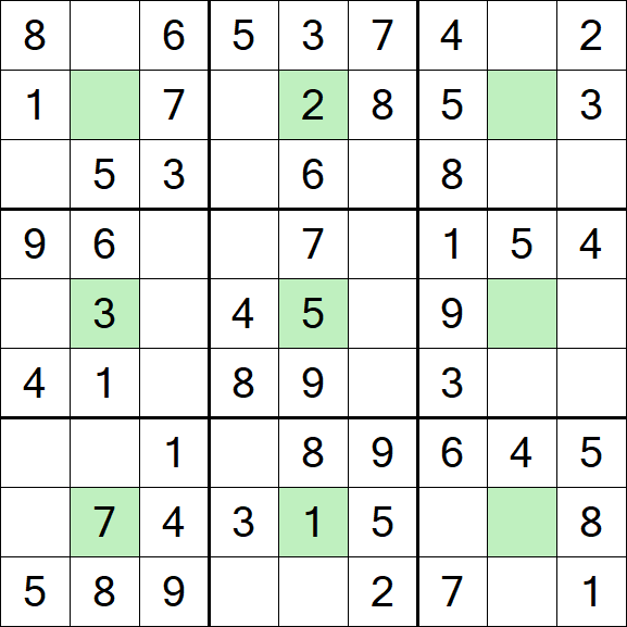 Center Dot Sudoku - Einfach