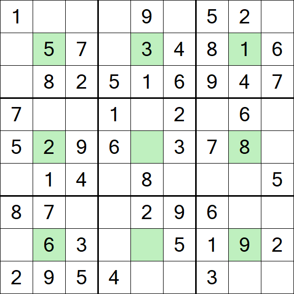 Center Dot Sudoku - Einfach