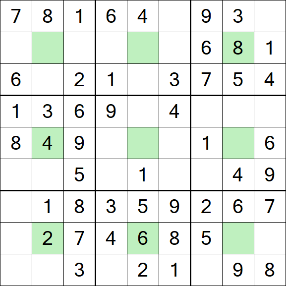 Center Dot Sudoku - Einfach