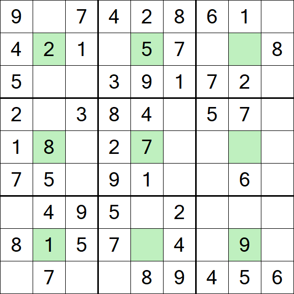 Center Dot Sudoku - Einfach