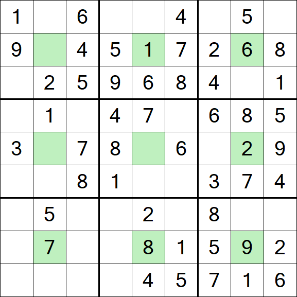 Center Dot Sudoku - Fácil