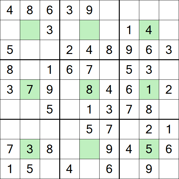 Center Dot Sudoku - Einfach
