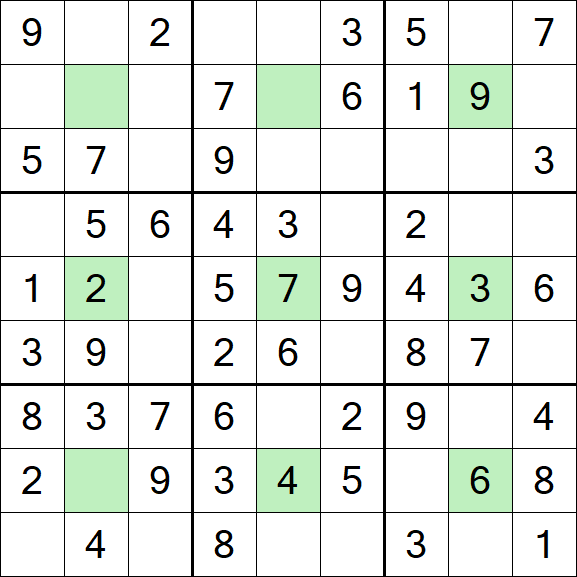 Center Dot Sudoku - Einfach