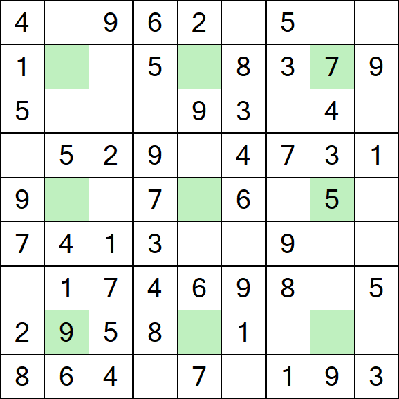 Center Dot Sudoku - Einfach