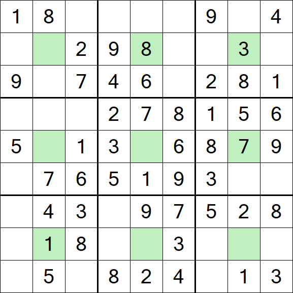 Center Dot Sudoku - Einfach