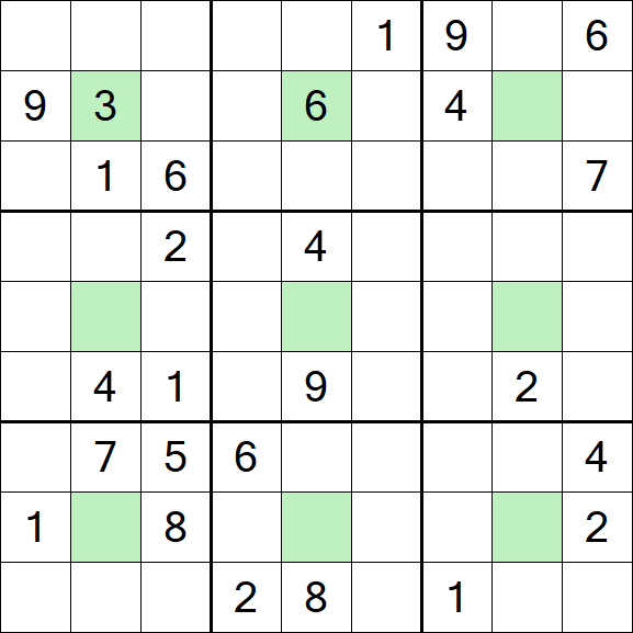 Center Dot Sudoku - Difficile